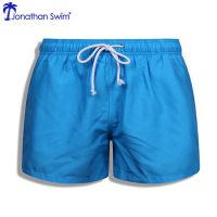 Blue Plain Color Wholesale 100% Polyester Swim Shorts for Men Australi