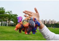 AYZTOY  dyed flower pterosaur ins vibrato trend bag jewelry riding clothing leather key ring plush pendant toy