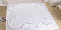 white fitted sheet