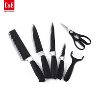 6pcs stainless steel gift box kitchen knife set  From China
