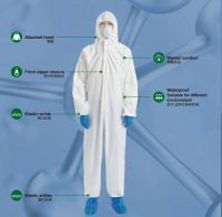 Nonwoven Disposible Protective Suit, Protective Gown for Medical Use