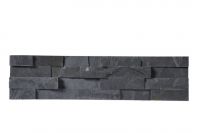 Black quartz culture stone panel