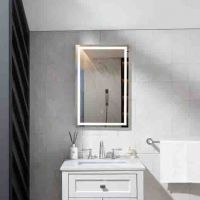 2020 color turning backlit bluetooth cosmetic cabinet bathroom mirror