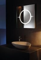 Square Art Vanity bluetooth Magnifying bath mirror wall mounted