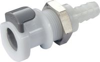 DSS 5/16&#039;&#039; POM Hose Fluid Connector Valved Body Plastic Couplings