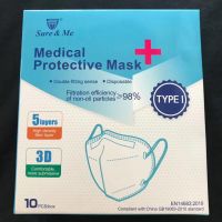 Brand sure &amp; me N95 medical protective mask has a filtration of more than 98%