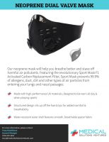 Neoprene Dual Valve Mask