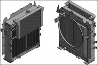 cooler used in Excavator (water 80KW oil 71KW Intercooler 29KW)