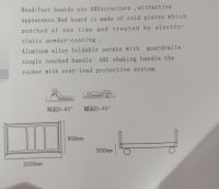 Two- function manual medical nursing bed