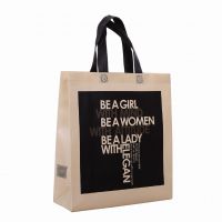 Customized logo 80gsm nonwoven fabric tote bag From China