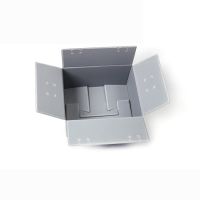Light waterproof printable pp corrugated honeycomb plastic packaging turnover box 