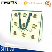 Promotional Logo Printed Laminated Custom Shopping PP Non Woven Bag with zipper From China