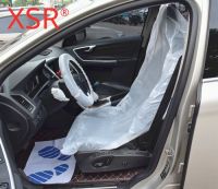 Disposable car seat cover set 3 in 1 steering wheel/foot mat LDPE