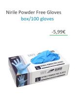 RS PRO Blue Nitrile Gloves size 8.5 - L Powder-Free x 100