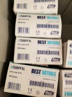 2 boxes, Nitrile gloves xl blue 100 gloves per box 200, 2 boxes