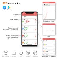 Grill thermometer OEM ODM product Professional Wireless Remote Cooking thermometer with Timer,Free APP control for Oven,Grill,Cooking,Candy,Kitchen&Atilde;&macr;&Acirc;&frac14;&iuml;&iquest;&frac12;BBQ&Atilde;&macr;&Acirc;&frac14;&iuml;&iquest;&frac12;Kit