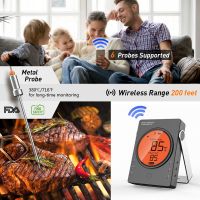 Professional Wireless Remote Cooking thermometer with Timer,Free APP control for Oven,Grill,Cooking,Candy,Kitchen&iuml;&frac14;BBQ&iuml;&frac14;Kitchen,Smoker Support WiFi Digital Connectivity