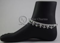 Traditional Frills Silver Anklets