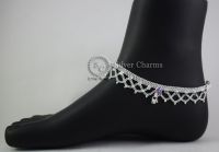 Traditional Frills Silver Anklets