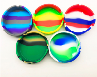 Round Smoking Ashtray Custom Color Silicone