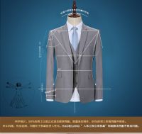 A Suit Slim Suit For Men Light Grey Business Suit Formal Work Clothes Business Casual Bridegroom Wedding Dress Fall