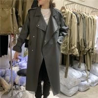 Women's Fn High-necked Long Cotton Dress In Solid Color Of 2021 Autumn/winter With Waist And Thick Long Coat Coat