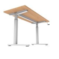 Foshan Manufacturer Modern Design Manual Adjustable Sit Standing Desk Height Adjustable Table