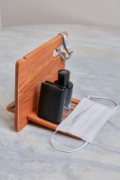 Wooden Assembled Desk Table Organizer Wood Organizer Phone Holder Key Holder