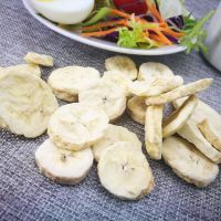 5-7mm banana slices chips no sugar freeze dried banana piece  From Ukraine