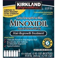 Kirkland Signature Minoxidil Extra Strength for Men Hair Regrowth Solution - 12oz