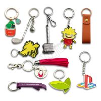 Cute Design Soft PVC Keychain Lather
