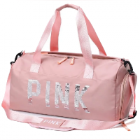 Sequin PINK Duffel Bag Fashion Travel
