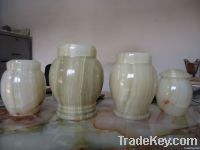 Green onyx Funeral urn Ash Jar