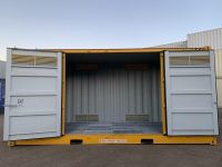Modified 20ft high cube shipping containers with open side and end doors From Sweden