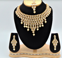 Ethnic designer Kundan earring set with real Kundan  s