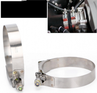 2PC/LOT SS304 3" CALMPS (79-87)STAINLESS SILICONE TURBO HOSE From China