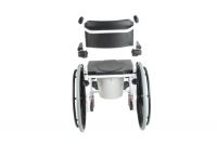 3 In 1 Commode Shower Chair, Transport Commode Wheelchair, Padded Toilet Seat Shower Wheelchair, Bedside Commode