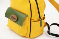 Fashion leather backpack, Travel Rucksack forwomen, Yellow leather bag, Womens leather bag, Gift for her, Every day carry bag for women