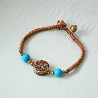 Nepalese Pearl traditional handmade braiding Bracelet - MC782-1