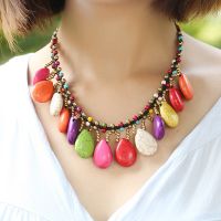 Traditional boho style beading necklace - MCX012
