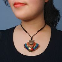Boho Style Owl Braiding Pendant Necklace - MCX0123