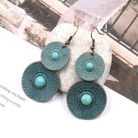 Vintage alloy earrings - HQEF-0658