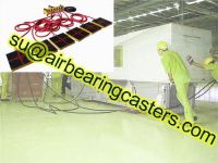 Air casters make it easy to move heavy machines without damaging floors From China