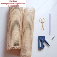 Friendly Hexagon Natural Bleached Open Mesh Webbing Cane (WS: +84372025029)