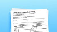 2 Pack - CDC Vaccination Card Protector 4 X 3 in Immunization Record Vaccine Cards Holder Clear Vinyl Plastic Sleeve with Waterproof Type Resealable Zip