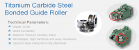 High temperature resistant carbide guide wheel guide roller