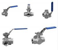 T/L  type Stainless Steel Thread end 3 way ball valve manufacturer 1/4" to 2" From China
