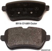 Brake Pads For Mercedes Benz 0084200820
