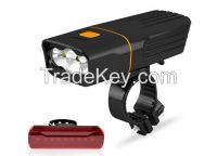 USB Rechargeable Bike Light Set, 3000 Lumens Bike Headlight 3 LED From China