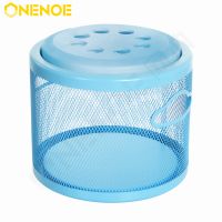 Onenoe Unique Design Modern Livingroom Large Round Metal Mesh Organizer Storage Footrest Stool Kids Adult Chair Ottoman Kids Children Toy Storage Ottoman 